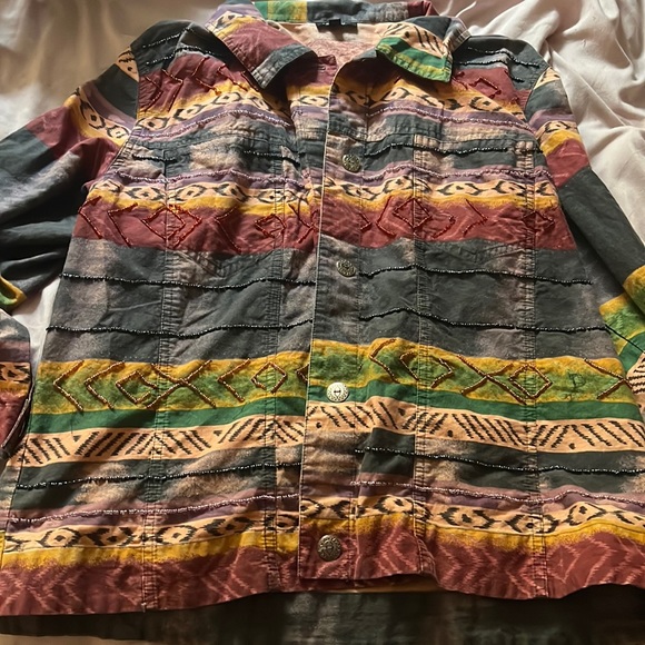 Women’s large funky button up - Picture 1 of 3